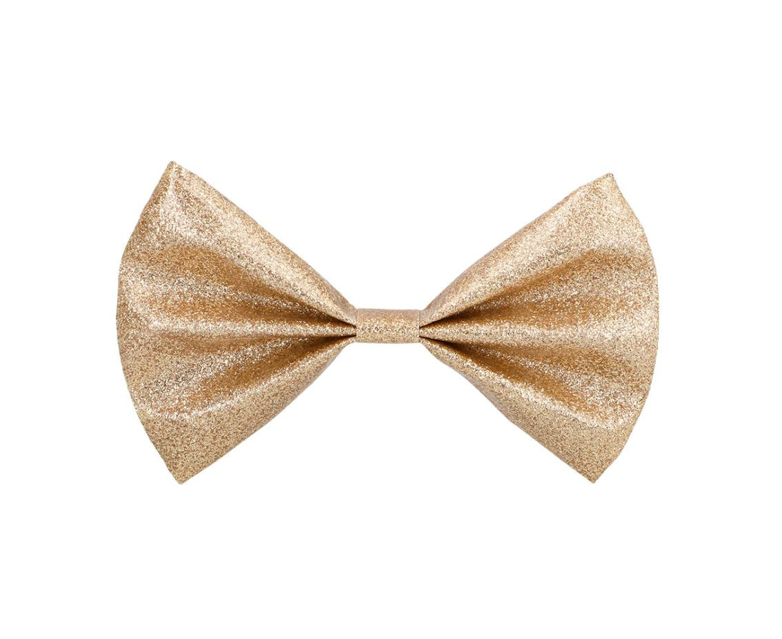 Bow tie Glitter gold