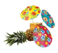 Umbrellas for drinks, cocktails Hibiscus