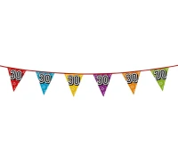 Garland, holographic flags "30"