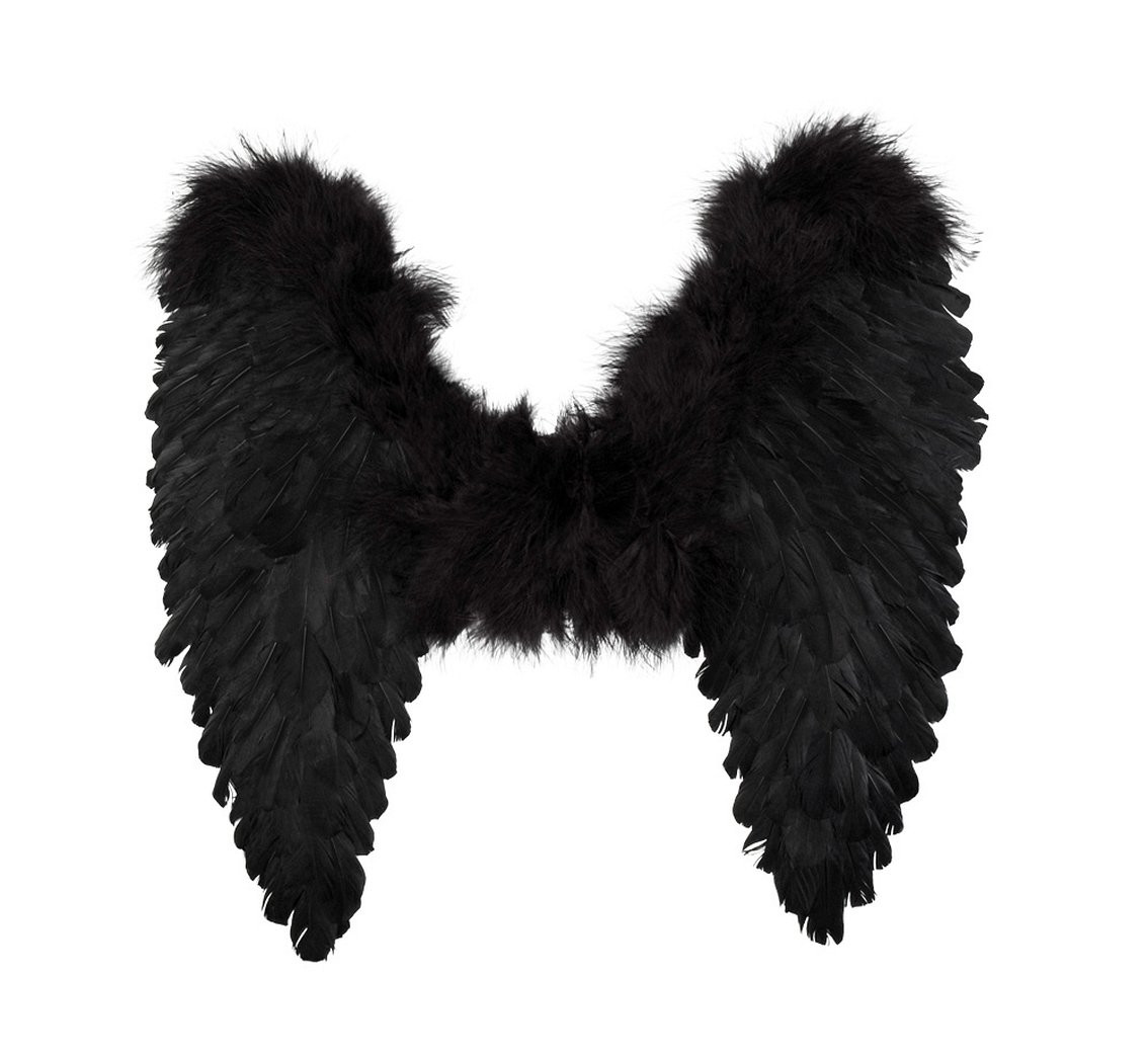 Angel's wings, black, 50x50cm