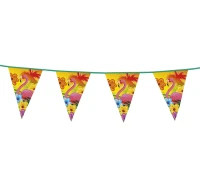 Banner triangle flags Hibiscus, size 6 m