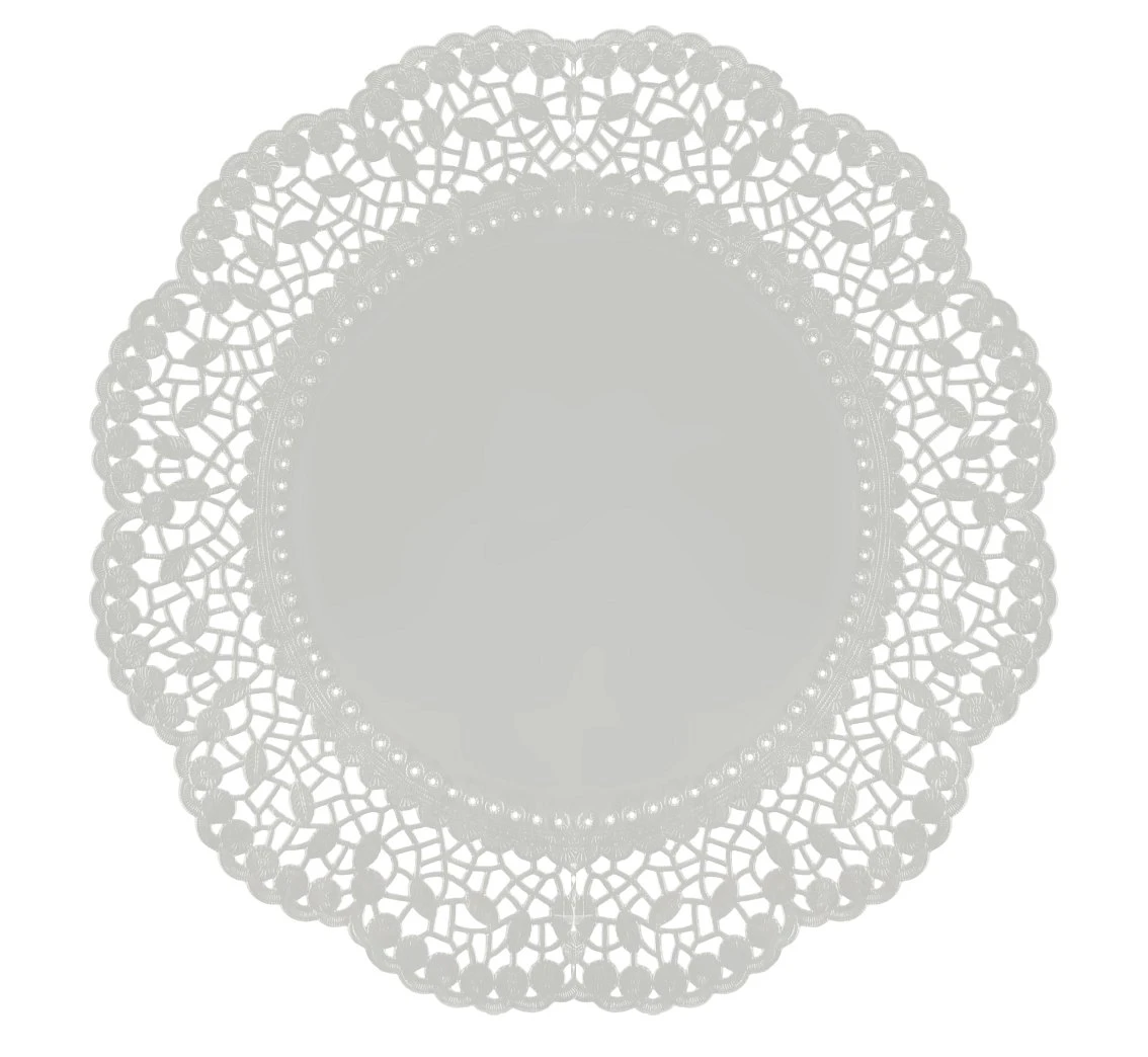 Napkins decorative silver 36 cm / 4 pcs.