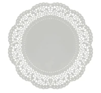 Napkins decorative silver 36 cm / 4 pcs.