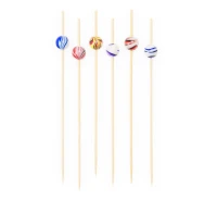 Cocktail picks "Ceramic Balls", assorted colours, 24 pcs EOL