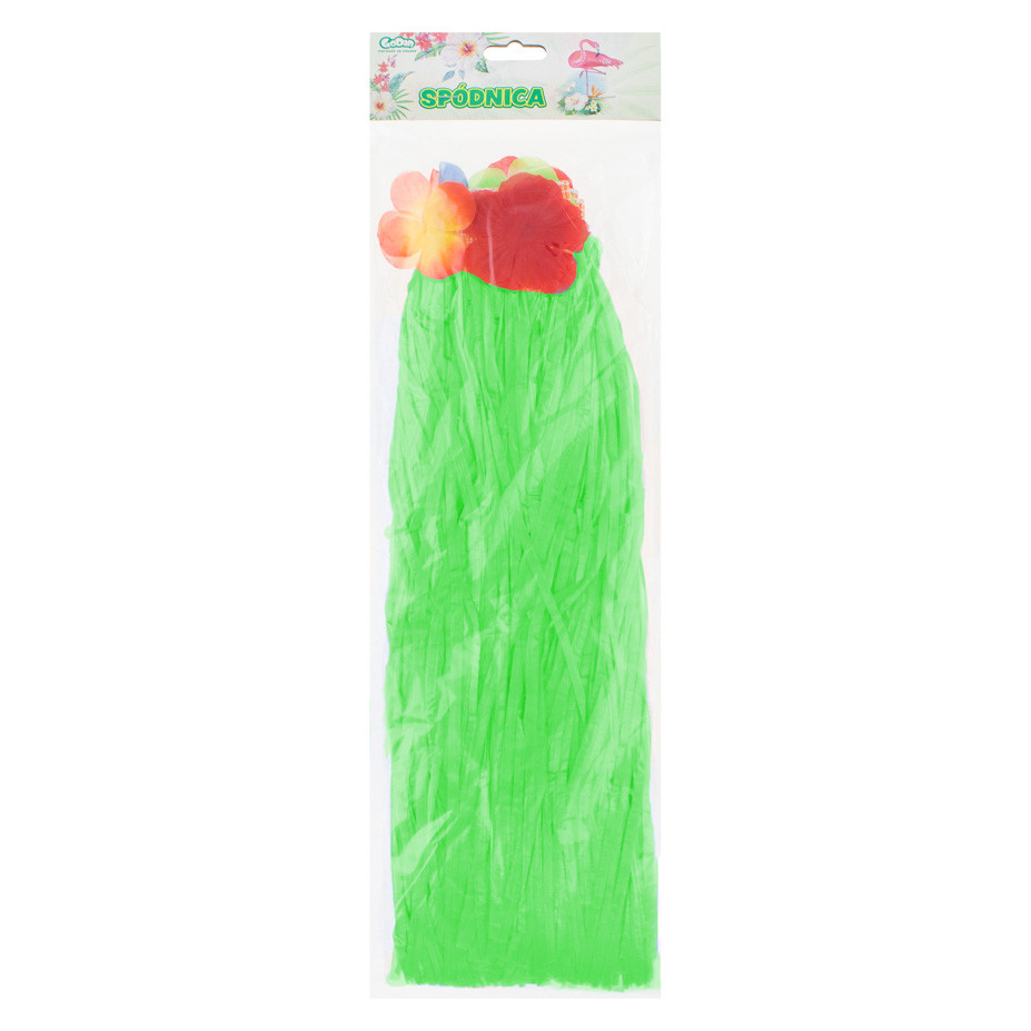 Hawaii skirt, green, length 40 cm, one size EOL