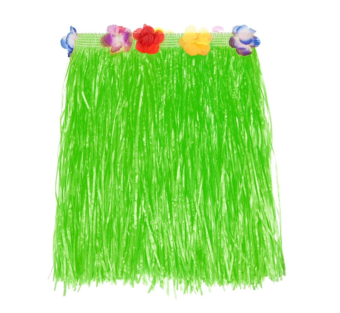 Hawaii skirt, green, length 40 cm, one size EOL