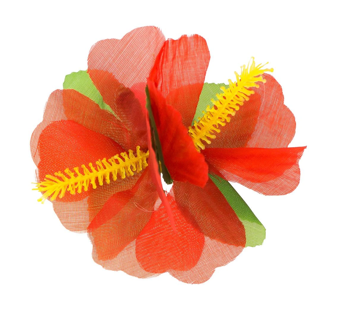 Hawaiian hairpin, big, red EOL