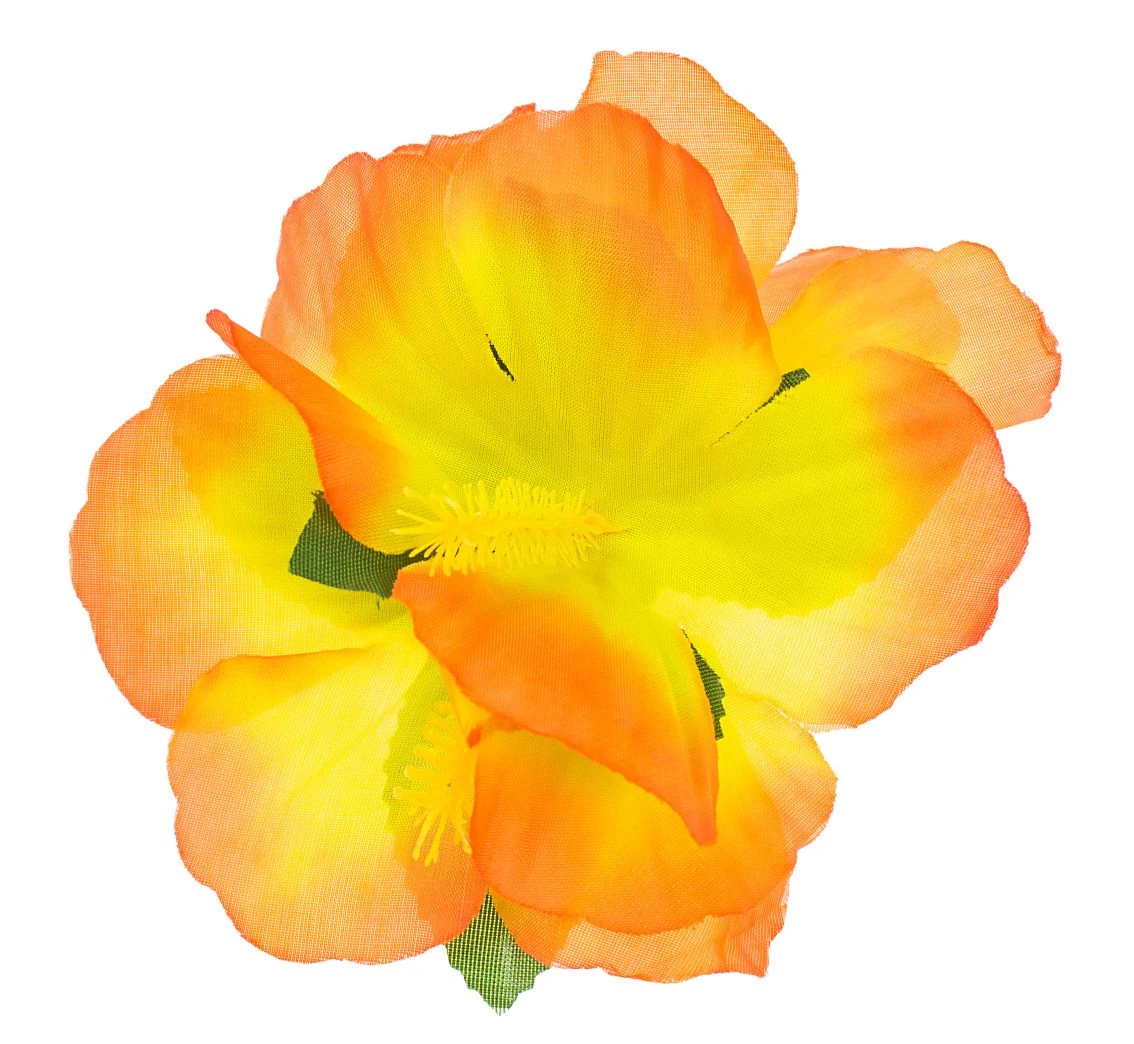Hawaiian hairpin, big, orange EOL