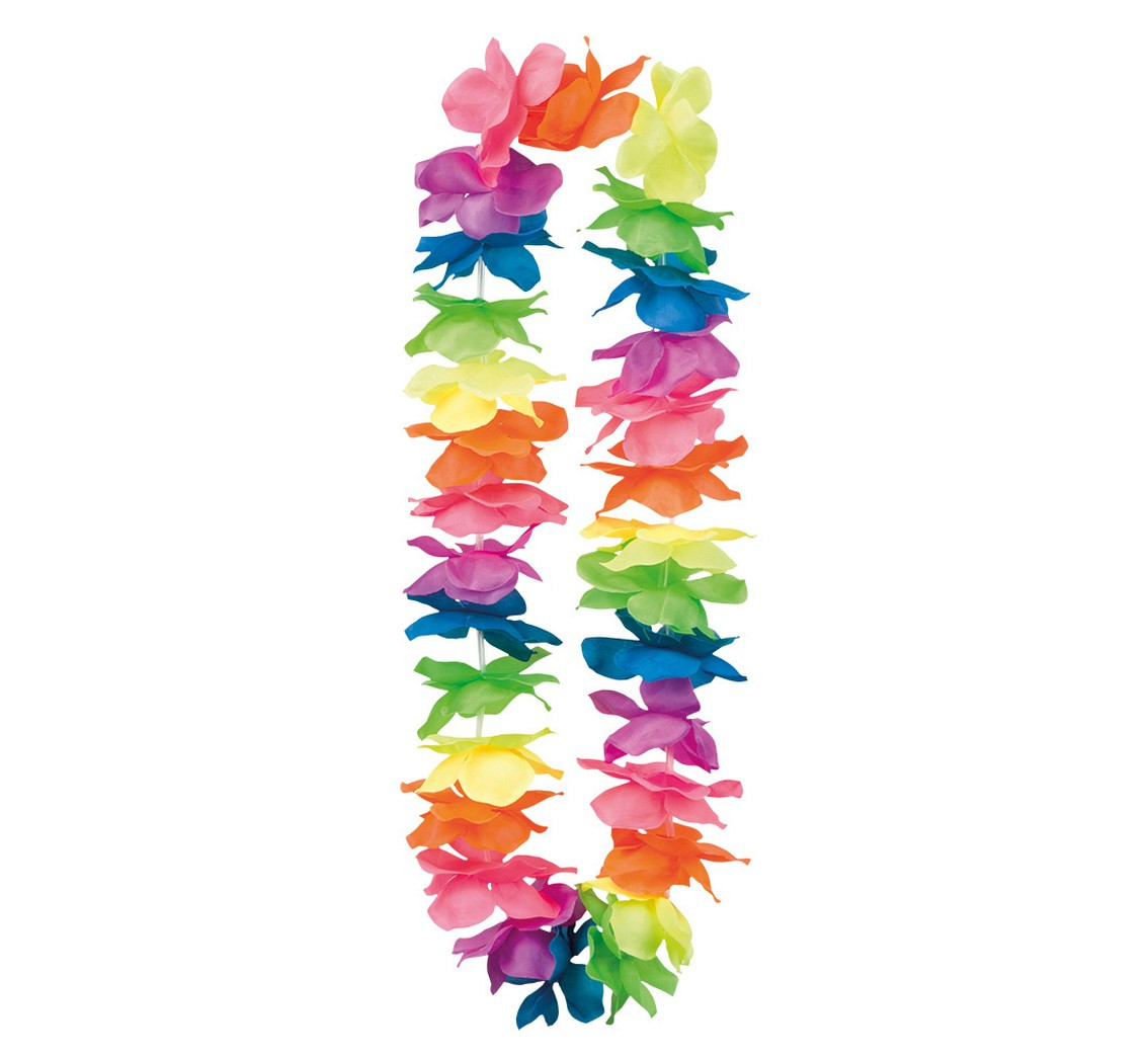 Hawaiian necklace, Ohana deluxe rainbow