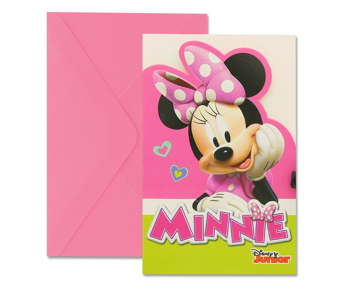 Invitations "Minnie Happy Helpers" , 6 pcs EOL