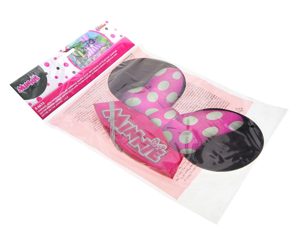 Paper hats "Minnie Happy Helpers" , 6 pcs EOL