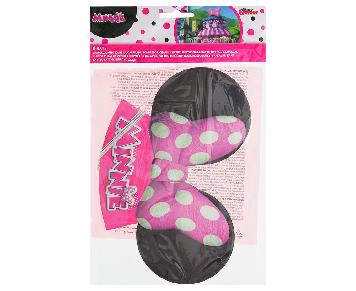 Paper hats "Minnie Happy Helpers" , 6 pcs EOL