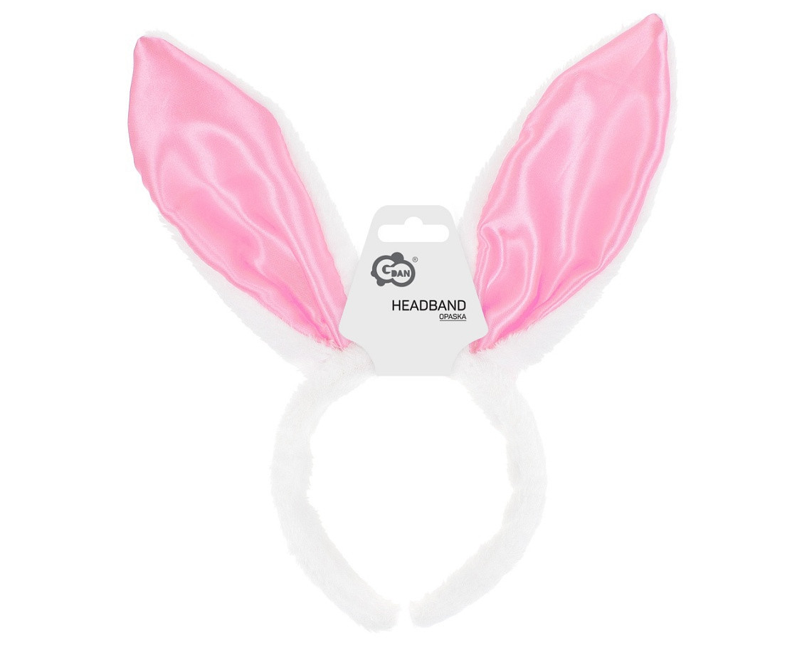 Headband rabbit, light pink
