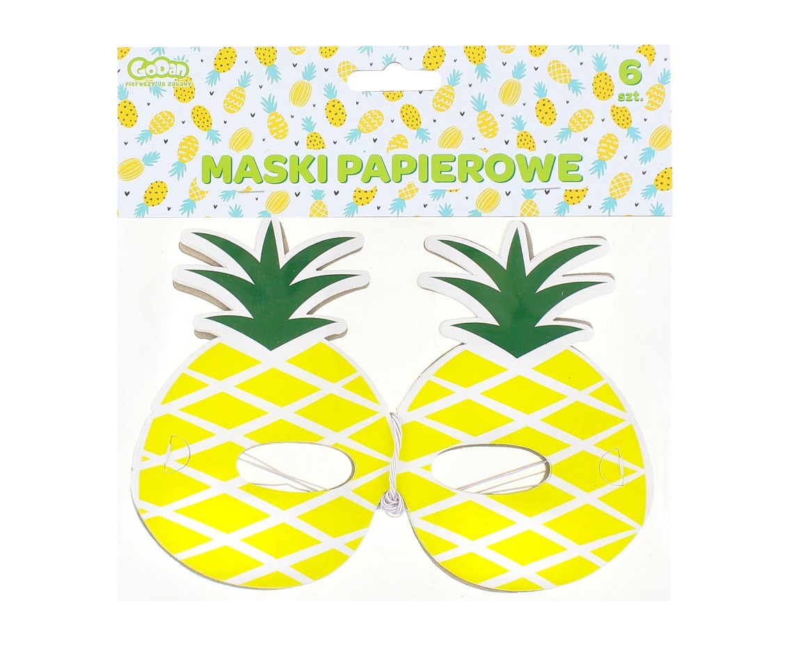 Paper masks "Sweet Pineapple", 6 pcs. EOL