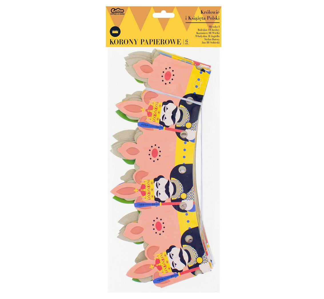 Paper crowns "Royal Party", 6 pcs EOL