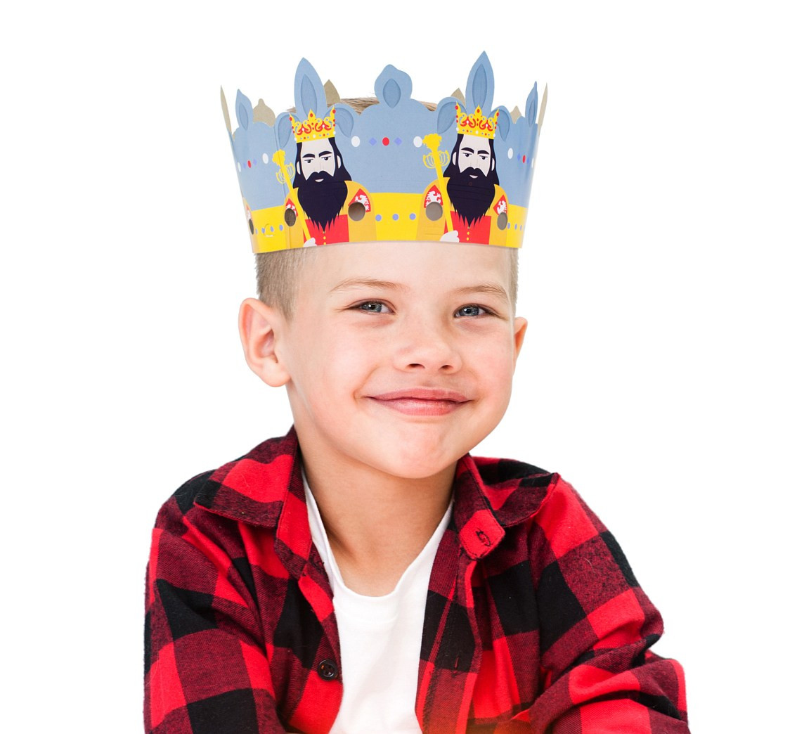 Paper crowns "Royal Party", 6 pcs EOL
