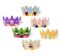 Paper crowns "Royal Party", 6 pcs EOL