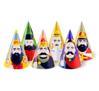 Paper hats "Royal Party", 6 pcs EOL