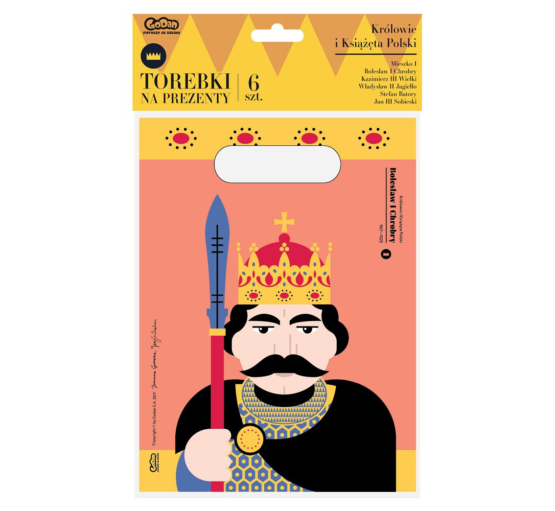 Loot bags "Royal Party", 6 pcs EOL