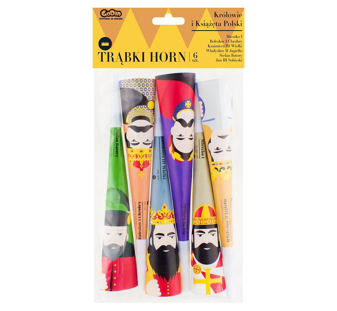"Royal Party" horns, 6 pcs EOL