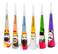 "Royal Party" horns, 6 pcs EOL