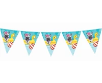 Flag banner "Hawaii Party", length 360 cm, 11 flags EOL