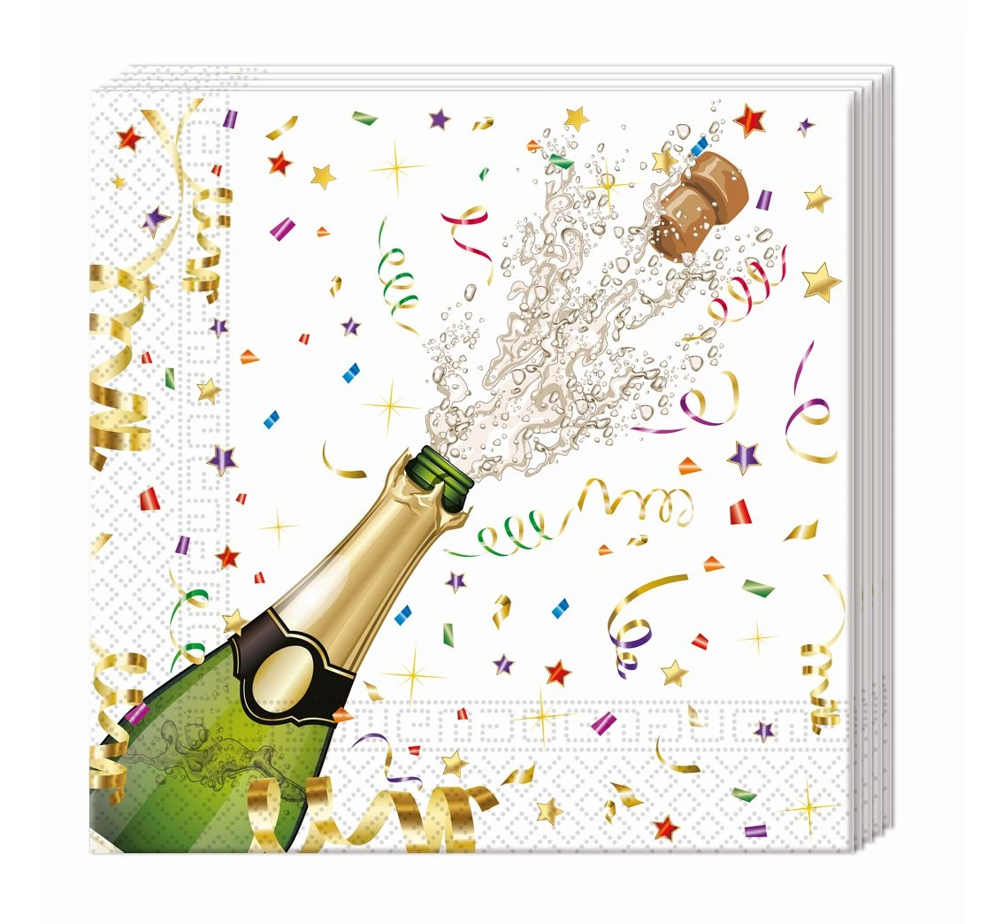 Paper napkins SPARKLING CELEBRATION, size 33 x 33 cm, 20 pcs.
