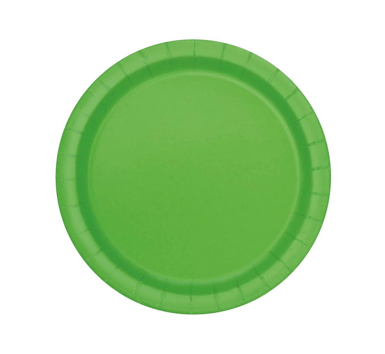 Paper plates, lime, 18 cm, 8 pcs