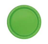 Paper plates, lime, 18 cm, 8 pcs