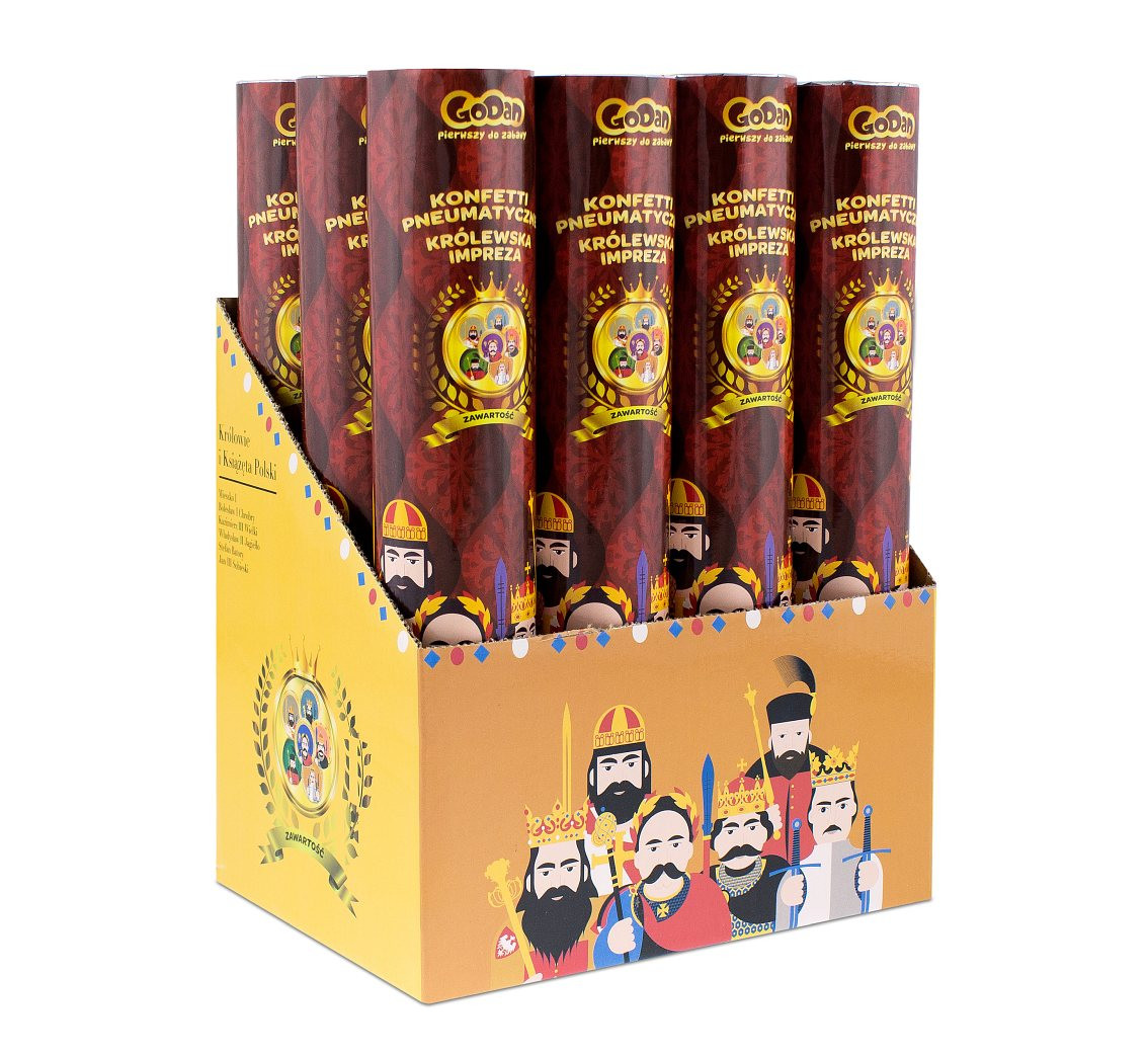"Royal Party" confetti cannon / 30 cm EOL