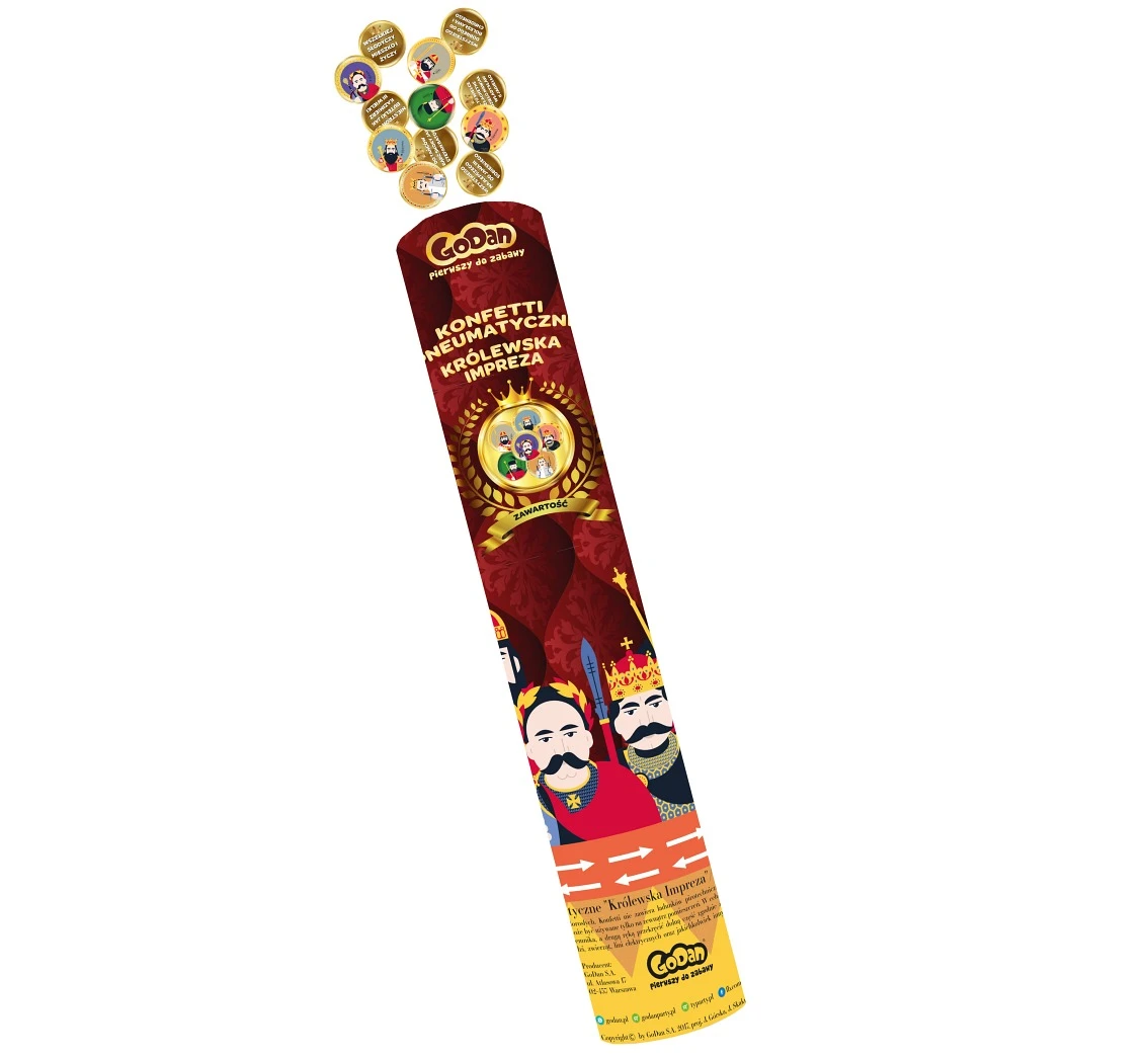 "Royal Party" confetti cannon / 30 cm EOL