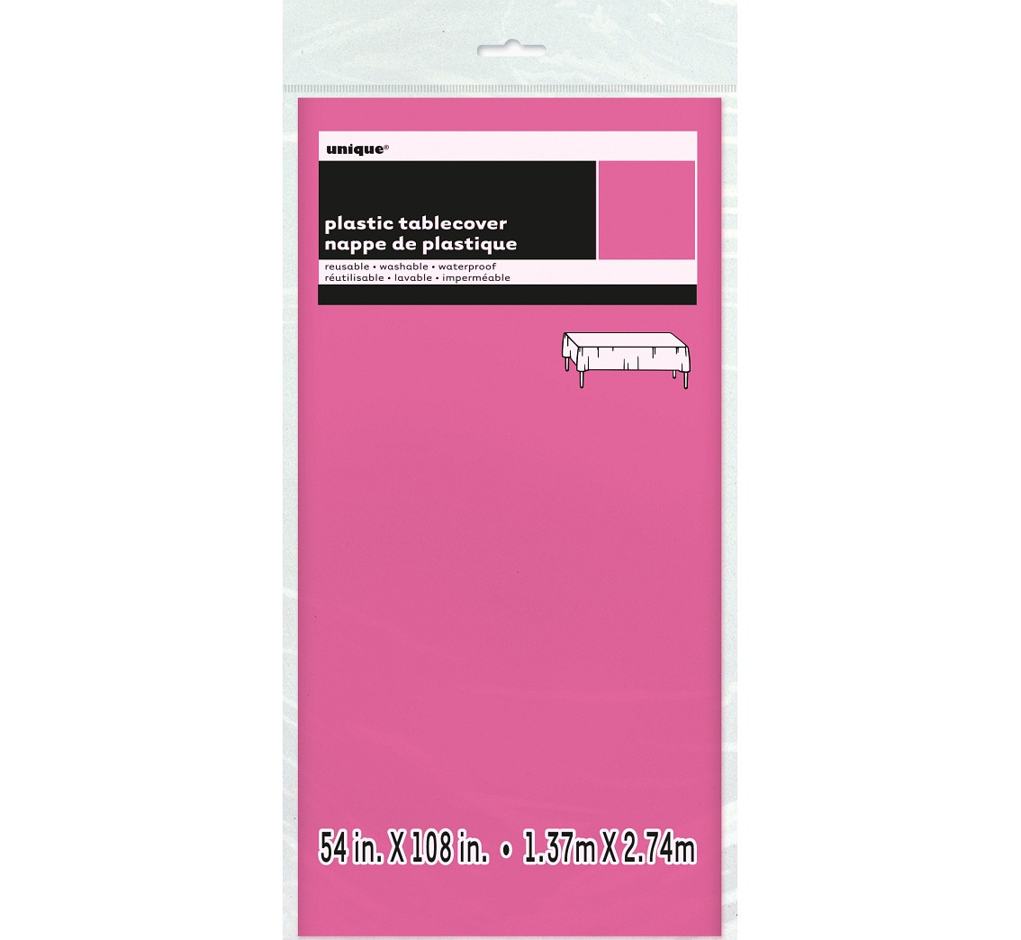 Foil table cover, pink