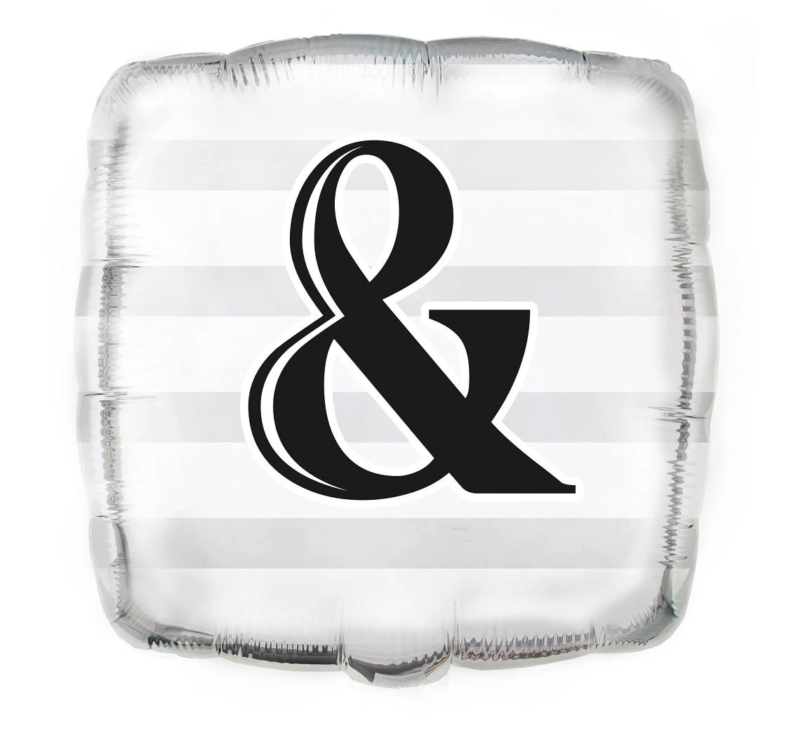 Foil balloon UQ 18" SQR "&" EOL