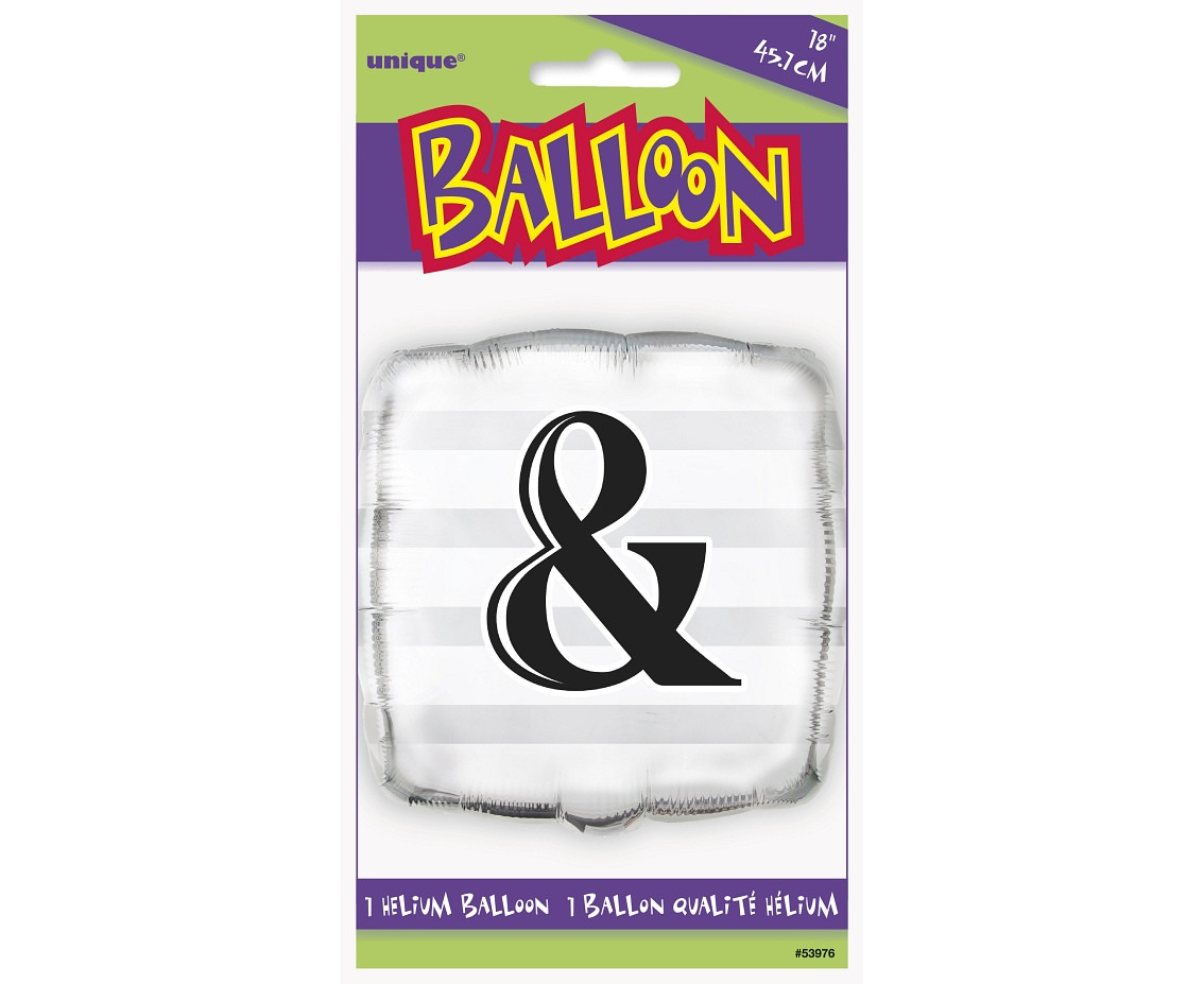 Foil balloon UQ 18" SQR "&" EOL