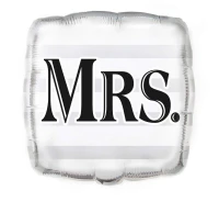 Foil balloon UQ 18" SQR "Mrs." EOL
