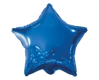 Foil balloon Star, dark blue, 19"