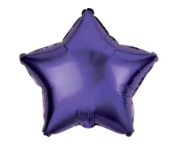 Foil balloon Star, violet, 19" EOL
