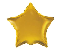 Foil balloon Star, gold matt, 19"