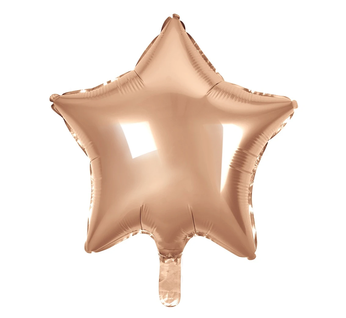 Foil balloon Star, pink-rose, 19" EOL