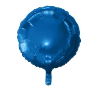Foil balloon, round, dark blue, 18" EOL