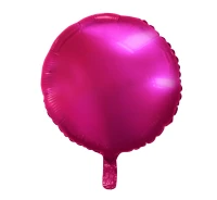 Foil balloon, round, dark pink, 18" EOL