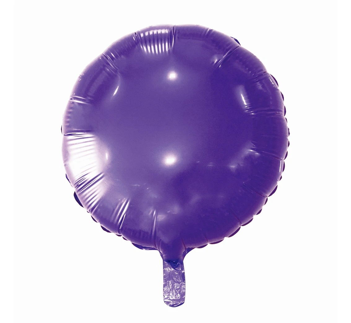 Foil balloon, round, violet, 18" EOL