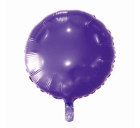 Foil balloon, round, violet, 18" EOL