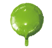 Foil balloon, round, light green, 18" EOL