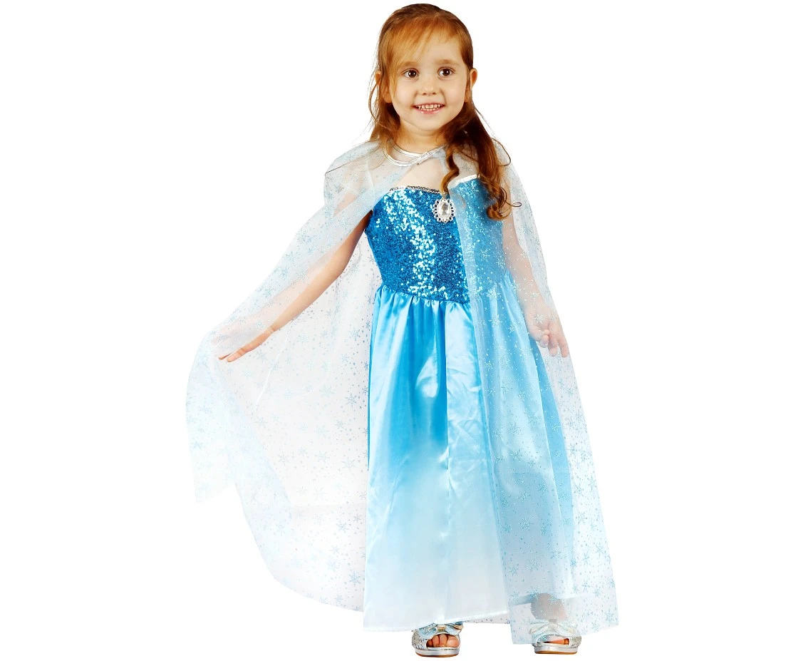 Blue Beauty role-play set (dress, cape), size 92/104