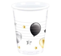 Plastic cups Balloons, 200 ml, 8 pcs. EOL