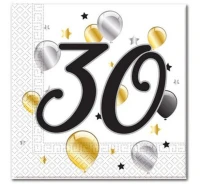 Paper napkins Balloons - 30, size 33 x 33 cm, 20 pcs.
