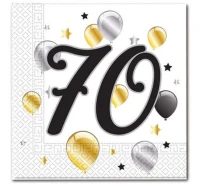 Paper napkins Balloons - 70, size 33 x 33 cm, 20 pcs.