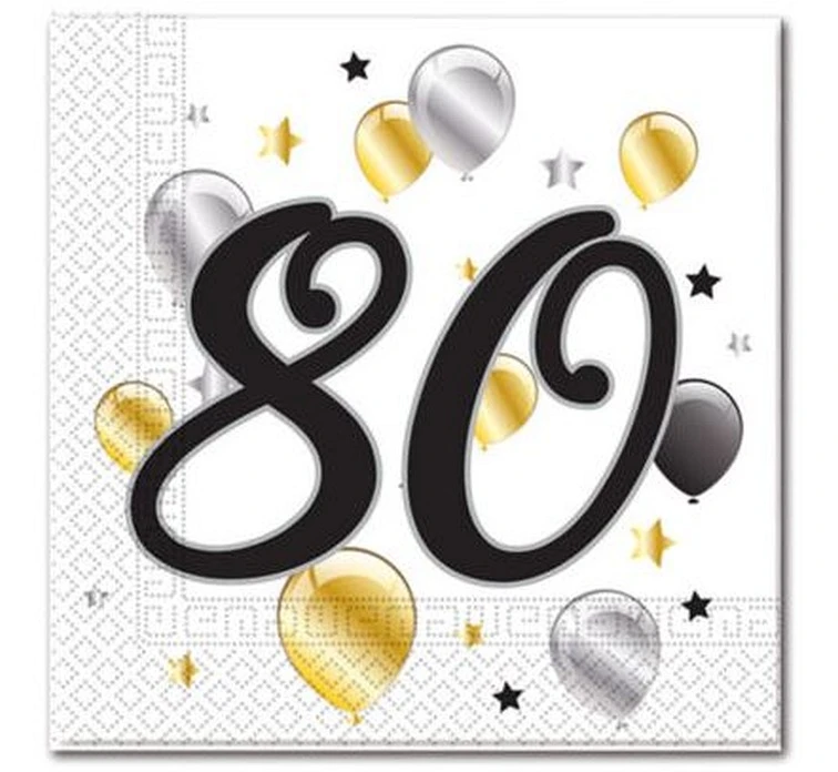 Paper napkins Balloons - 80, size 33 x 33 cm, 20 pcs.
