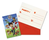 Invitations with envelopes Paw Patrol Ready for Action, 6 Pcs EOL